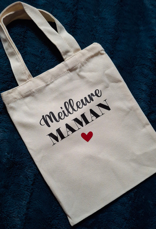 Sac “Meilleure Maman” – Cadeau maman – Tote bag personnalisé