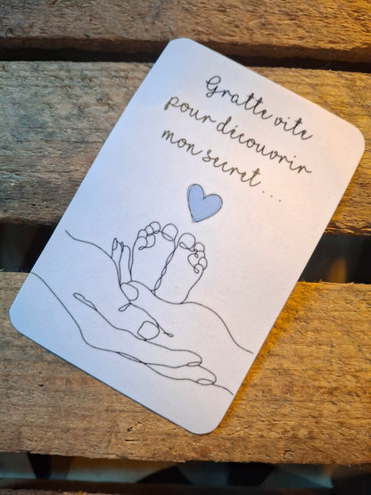 Annonce sexe bébé originale – cartes à gratter Ma Bulle Créative