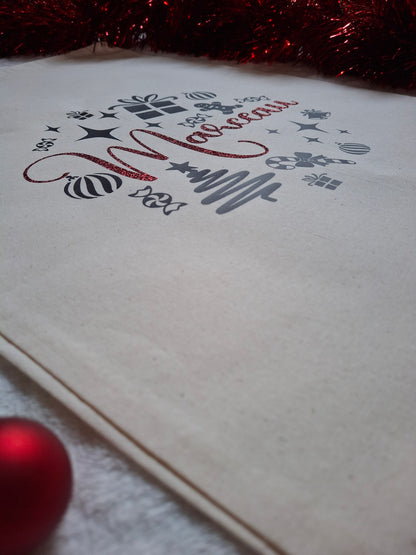 Hotte de Noël personnalisée – Livraison spéciale pour [prénom] – Sac cadeau personnalisé