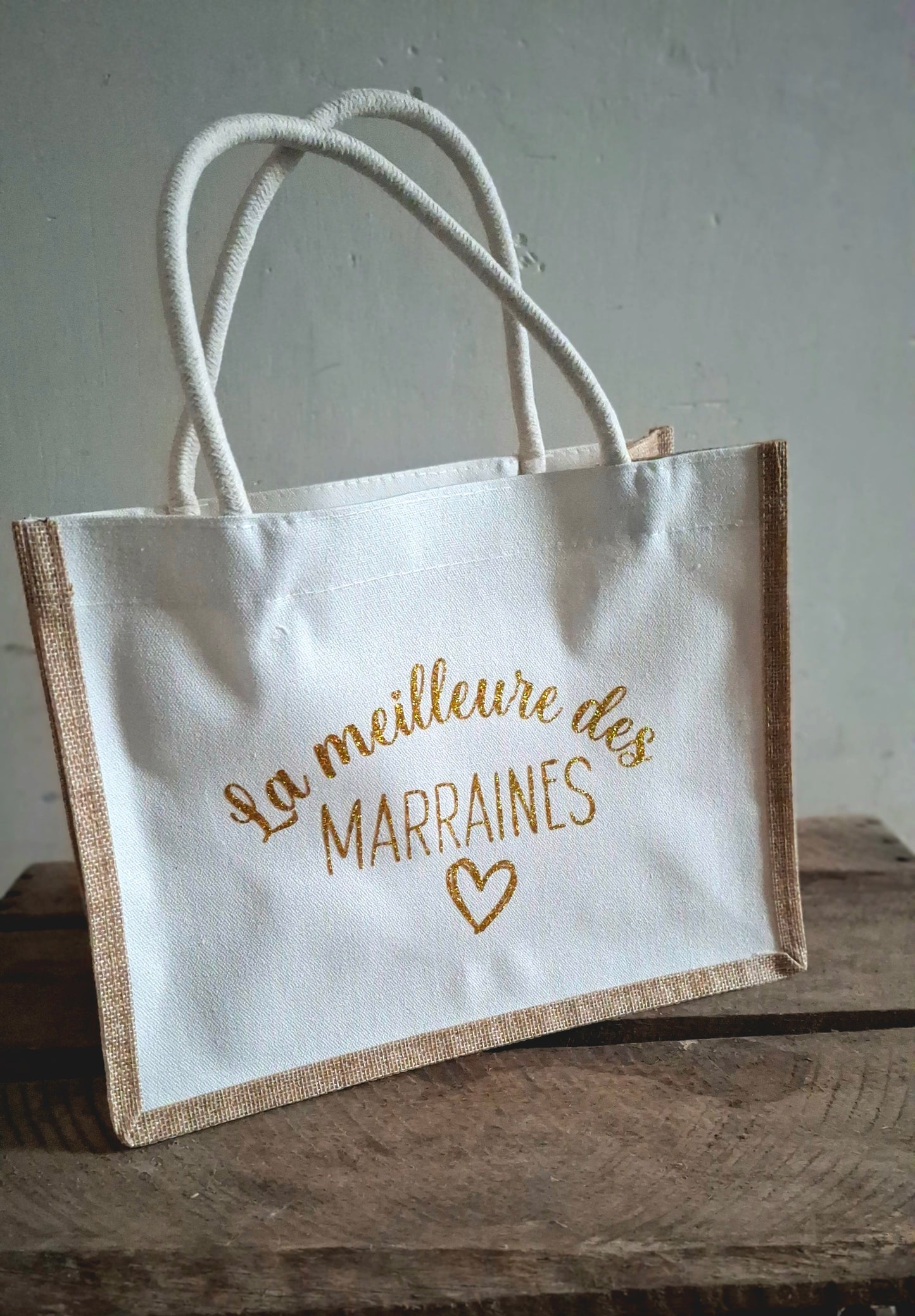 Sac cabas « La Meilleure Marraines » – Cadeau marraine – Tote-bag personnalisé