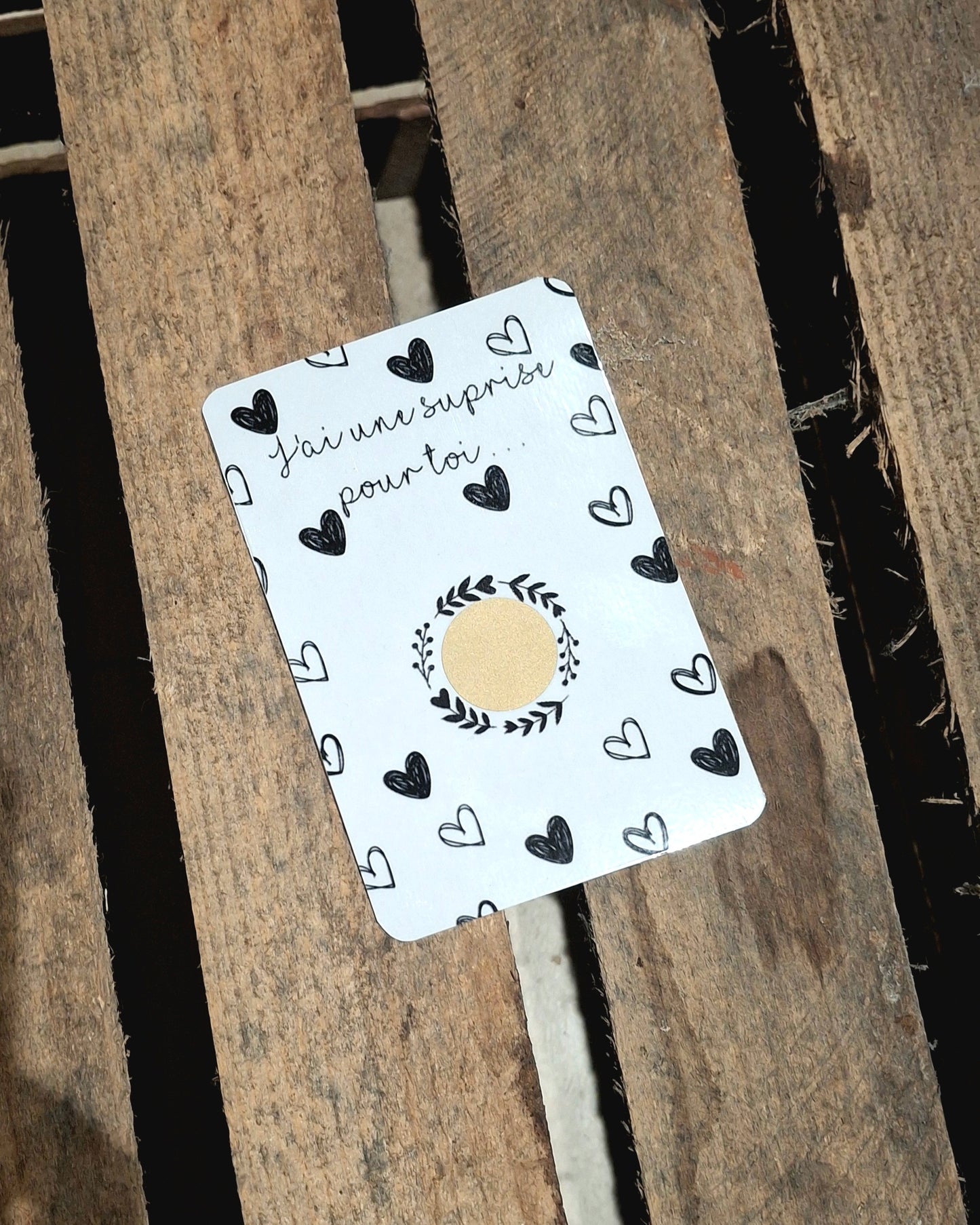 Carte à gratter personnalisée “J’ai une surprise pour toi – Tu vas être Papa”