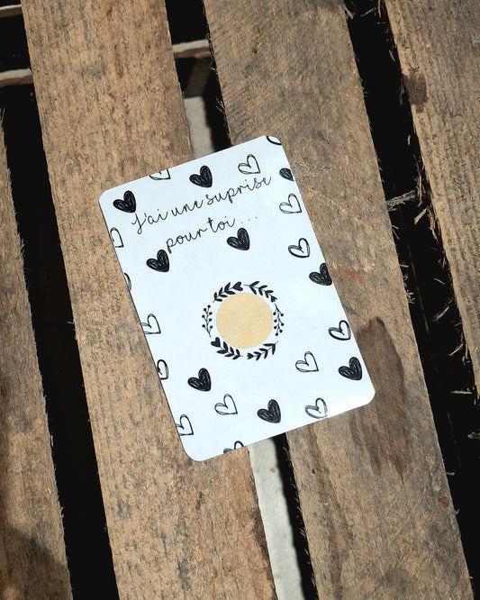 Carte à gratter personnalisée “J’ai une surprise pour toi – Tu vas être Papa”